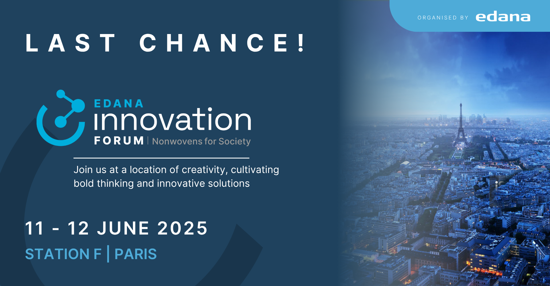 Last Chance to Register for the EDANA Innovation Forum